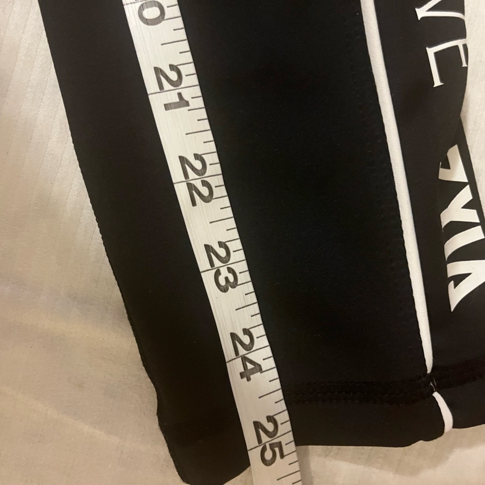 Zyia Active Black Leggings with zyia Active down the sides in white, size 4 - Picture 7 of 8